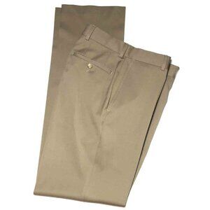 HUGO BOSS Wool Dress Khaki Pants Flat Front James Brown Men Size 30 X 35